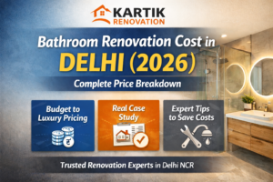 Read more about the article Complete Price Breakdown for Bathroom Renovation in Delhi (2026)